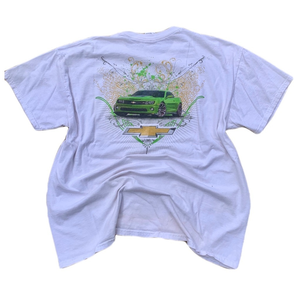 💛 Rare Vintage Chevrolet Green Camaro Graphic Tee | Gildan XL Thraahed